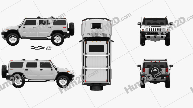 Hummer H2 2009 PNG Clipart