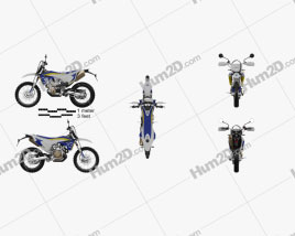 Husqvarna 701 Enduro 2016 Motorcycle clipart