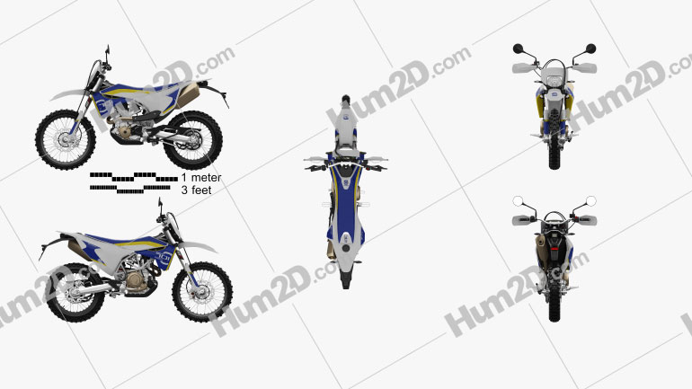 Husqvarna 701 Enduro 2016 Motorcycle clipart