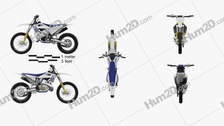 Husqvarna TC 250 2020 Moto clipart