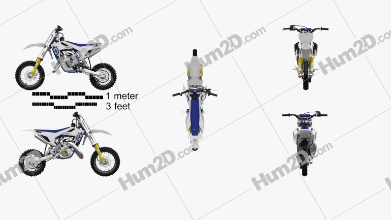 Husqvarna TC 50 2020 Moto clipart