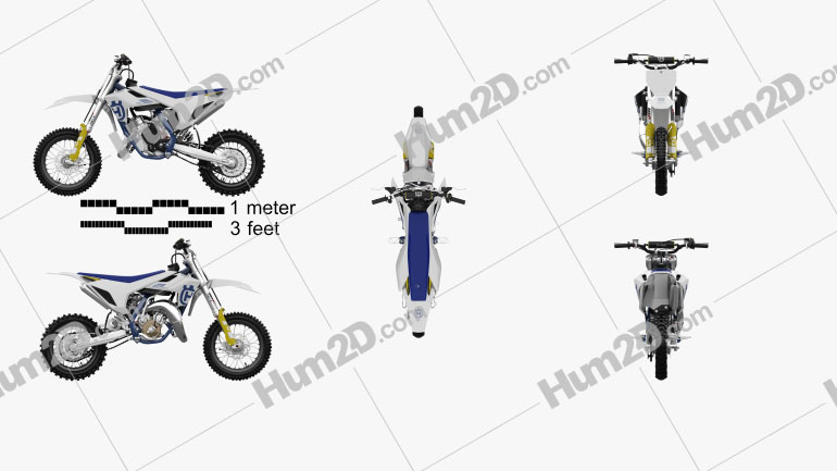 Husqvarna TC 65 2020 Moto clipart