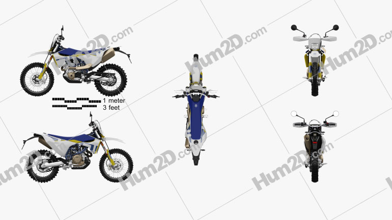 Husqvarna 701 Enduro 2020 Motorcycle clipart