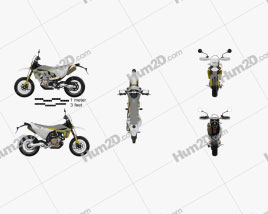 Husqvarna 701 Supermoto 2020 Motorcycle clipart