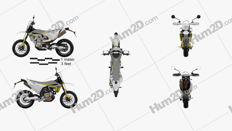 Husqvarna 701 Supermoto 2020 Motorcycle clipart