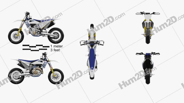 Husqvarna FS 450 2020 Motorcycle clipart