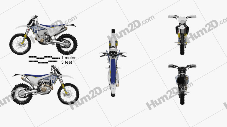 Husqvarna FE501 2017 Motorcycle clipart