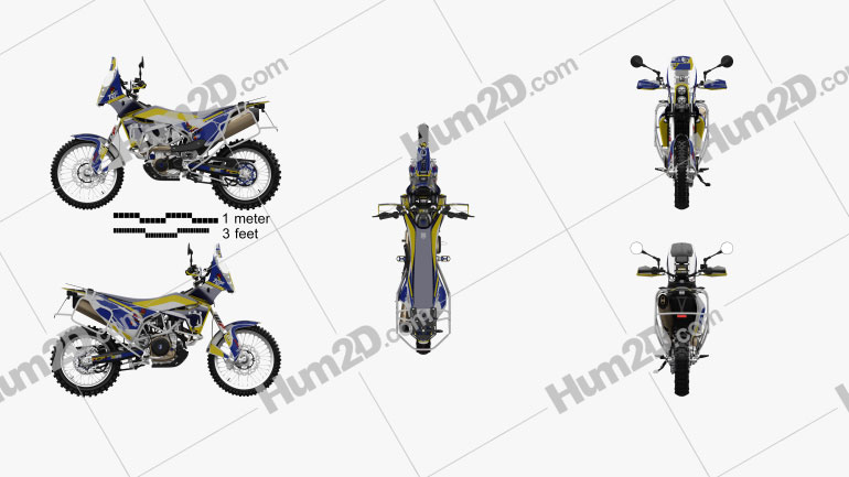 Husqvarna Rally 701 2017 Motorcycle clipart