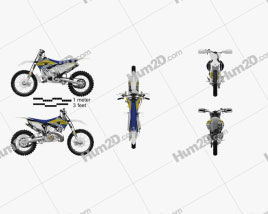 Husqvarna TC250 2016 Motorcycle clipart