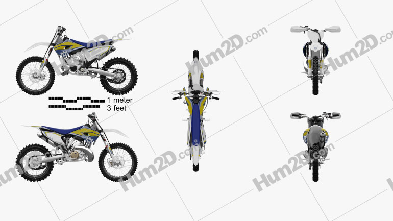 Husqvarna TC250 2016 Moto clipart