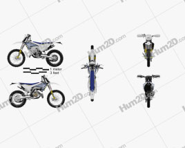 Husqvarna TE125 2017 Motorcycle clipart