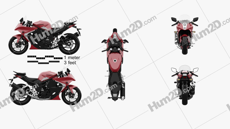 Hyosung GT650R 2015 Motorcycle clipart