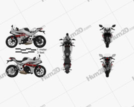 Hyosung GD250R 2015 Motorcycle clipart