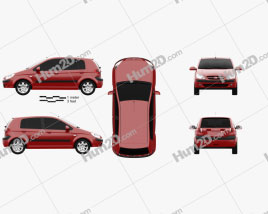 Hyundai Getz 2008 car clipart