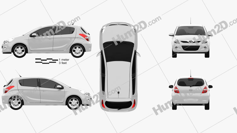 Hyundai i20 5-door 2010 Blueprint