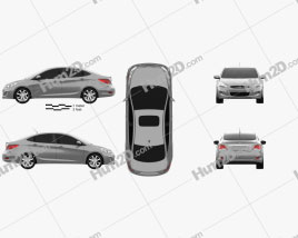 Hyundai Accent (i25) Sedan 2012 car clipart