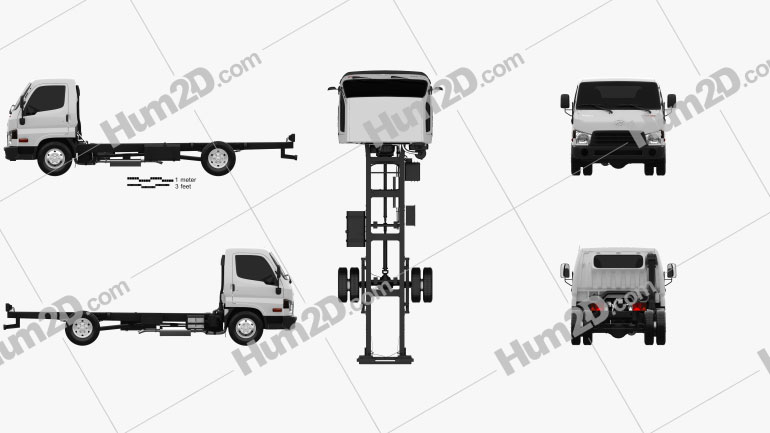 Hyundai HD65 Chassis Truck 2012 PNG Clipart