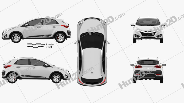 Hyundai HB20X 2013 car clipart