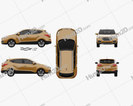 Hyundai Tucson (ix35) Korea 2013 car clipart