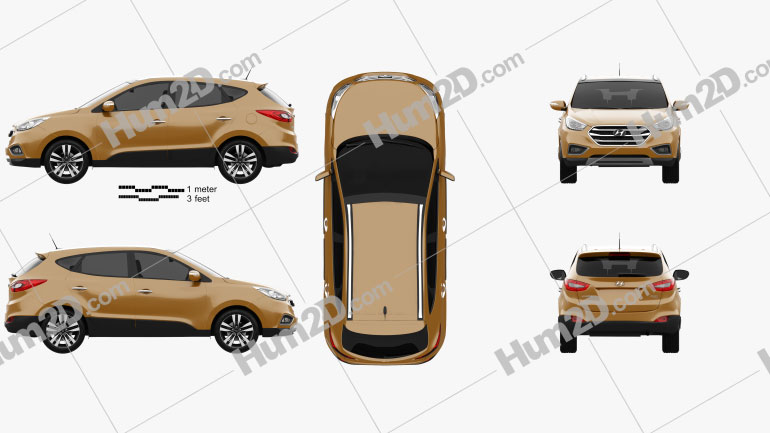 Hyundai Tucson (ix35) Korea 2013 car clipart