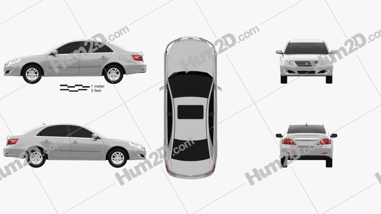 Hyundai Sonata Ling Xiang (CN) 2008 car clipart