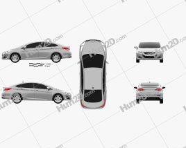 Hyundai i40 sedan (EU) 2012 car clipart
