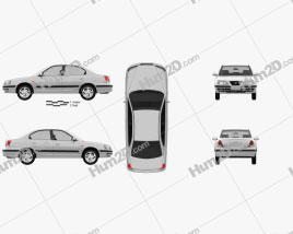 Hyundai Elantra (XD) 2003 car clipart