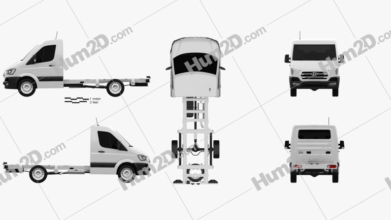 Hyundai H350 Cab Chassis 2015 clipart