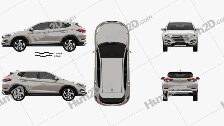 Hyundai Tucson 2016 car clipart