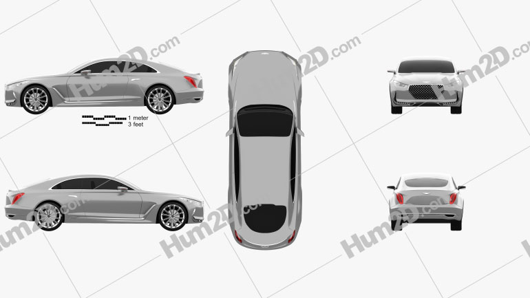 Hyundai Vision G 2015 car clipart