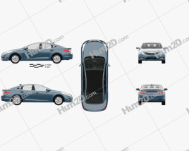 Hyundai Grandeur (HG) Hybrid com interior HQ 2014 car clipart