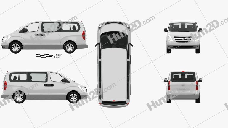 Hyundai iMax with HQ interior 2010 clipart