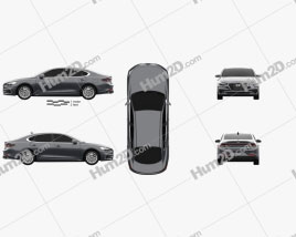 Hyundai Azera (IG) 2017 car clipart