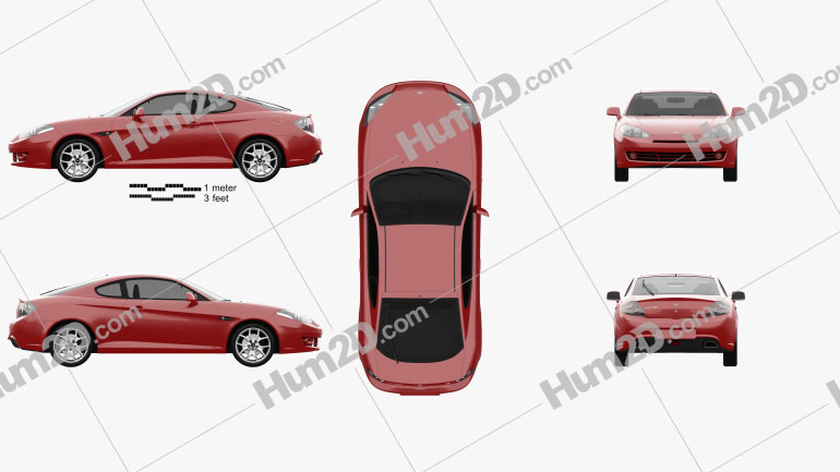 Hyundai Coupe GK 2007 car clipart