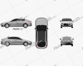 Hyundai i30 fastback 2017 car clipart