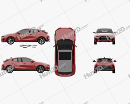 Hyundai Veloster 2019 car clipart