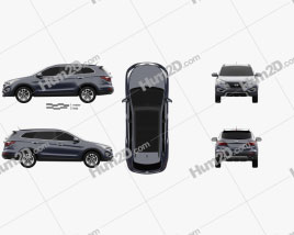 Hyundai Maxcruz 2014 car clipart