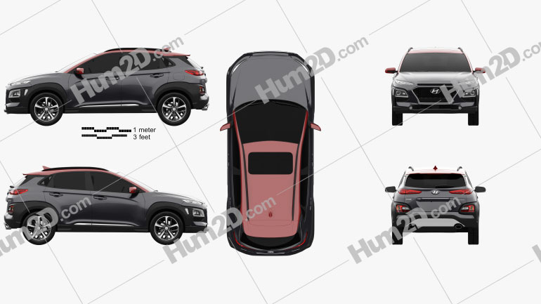 Hyundai Encino 2018 car clipart