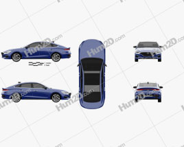 Hyundai Lafesta 2018 car clipart