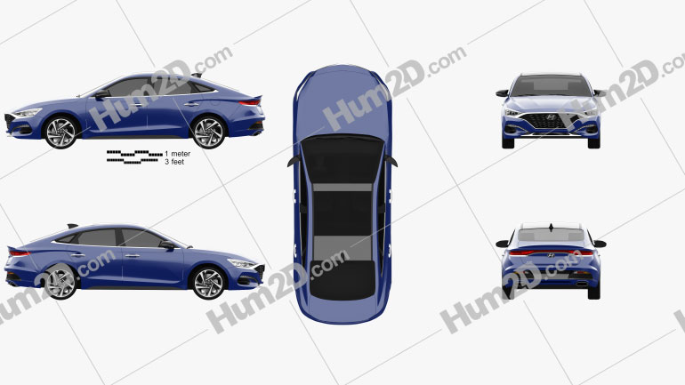 Hyundai Lafesta 2018 car clipart