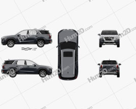 Hyundai Palisade 2020 car clipart