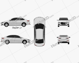 Hyundai Celesta 2018 car clipart