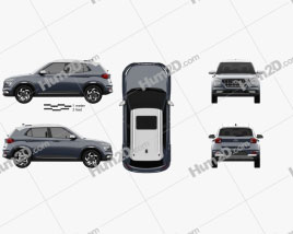 Hyundai Venue 2020 car clipart