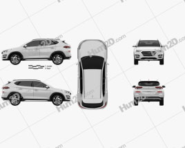 Hyundai Tucson 2018 car clipart