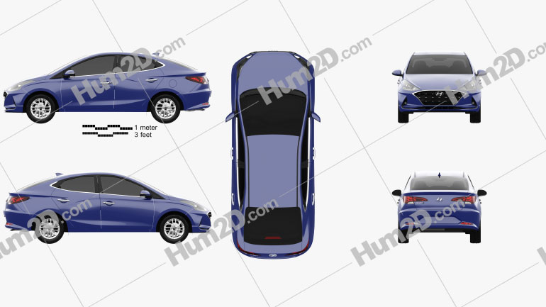 Hyundai HB20 S 2019 car clipart