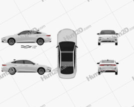 Hyundai Lafesta EV 2019 car clipart
