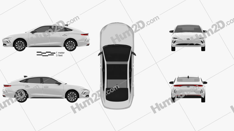 Hyundai Lafesta EV 2019 car clipart