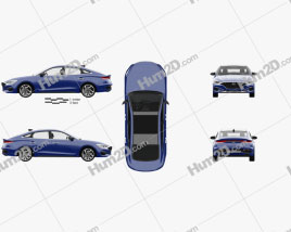 Hyundai Lafesta with HQ interior 2018 car clipart