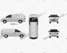 Hyundai H-1 Panel Van 1997 clipart