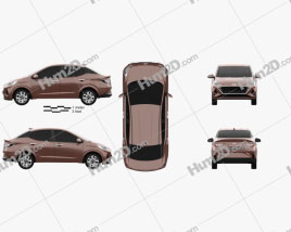 Hyundai Aura 2020 car clipart